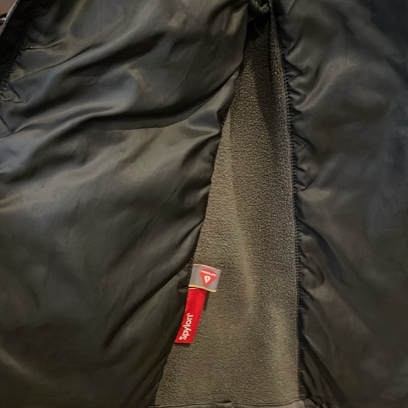 Men’s black nylon jacket with charcoal grey accent. Great condition. - Picture 4 of 6